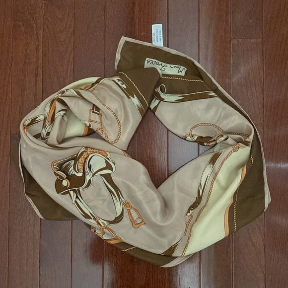 Vintage Mari France Silk Equestrian Scarf - Picture 7 of 10